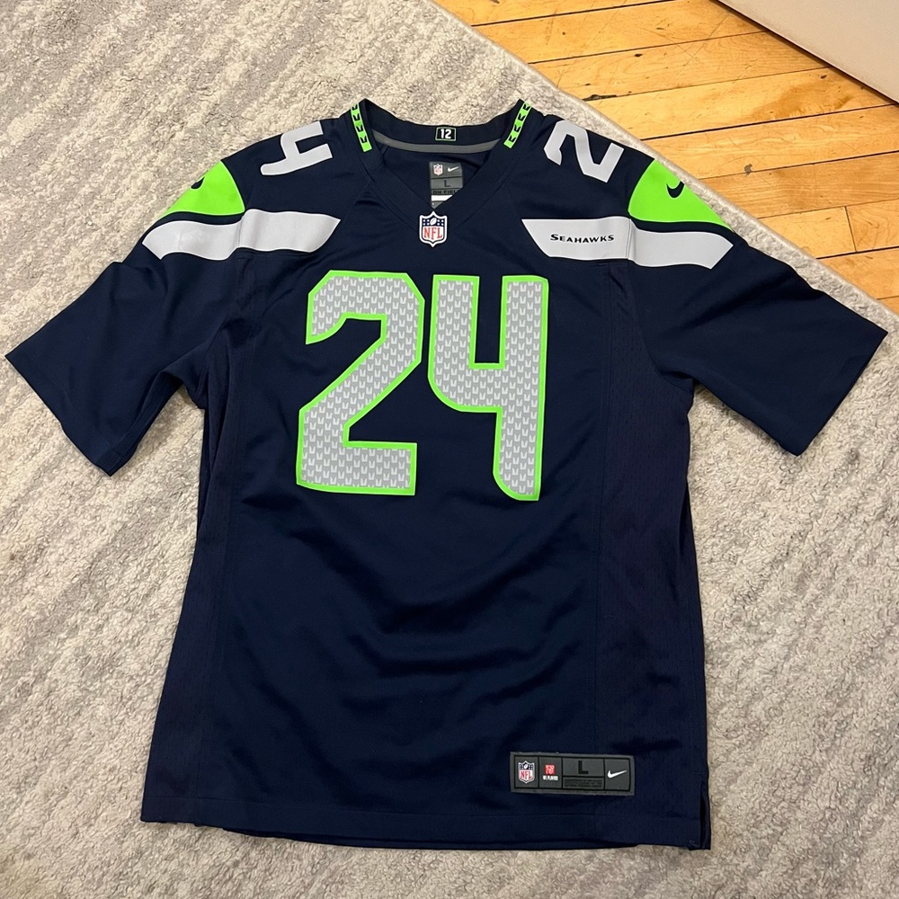Nike Marshawn Lynch Seahawks Jersey top size L